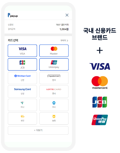 해외결제 화면